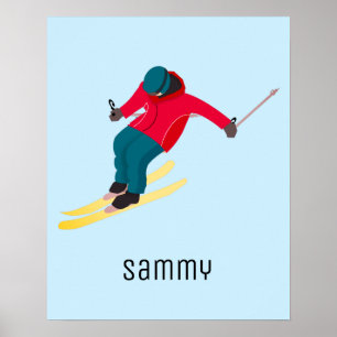 Skiing Poster