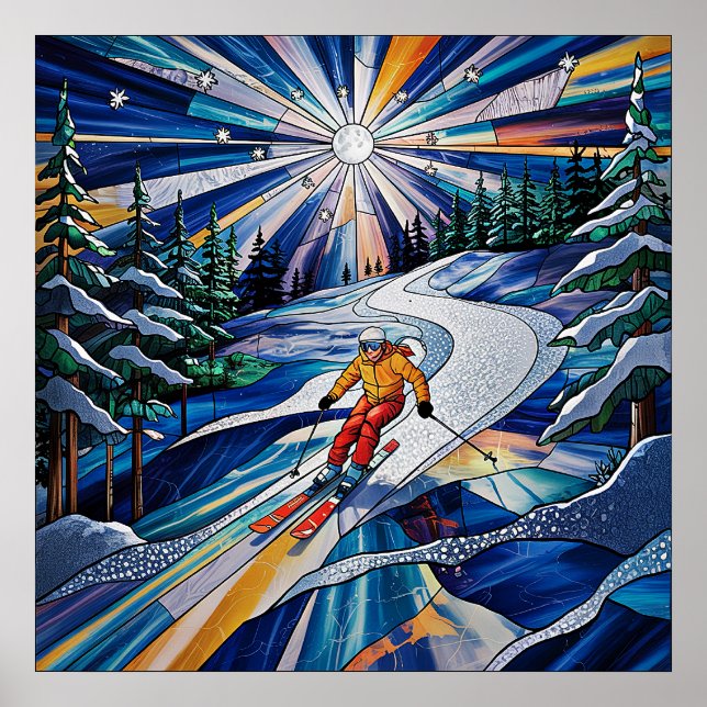 Skiing Poster (Front)