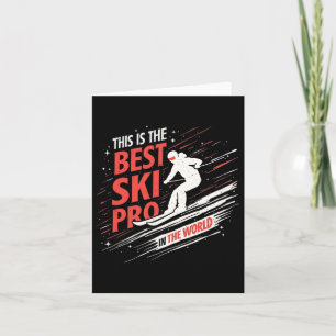 Skiing Professional Mountain Snow Sport Card