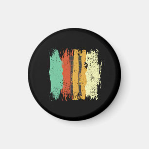 Skiing Retro Ski Magnet