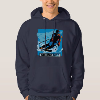 Skiing Rocks! Hoodie