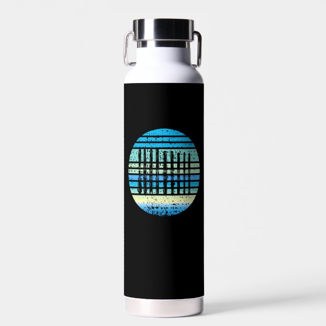 Skiing - Ski Boards Collection Funny Skiing Water Bottle (Front)