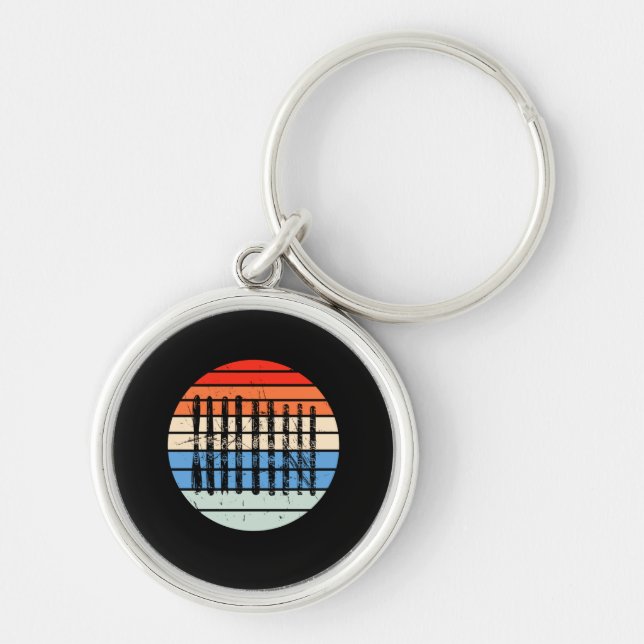 Skiing - Ski Boards Collection Key Ring (Front)