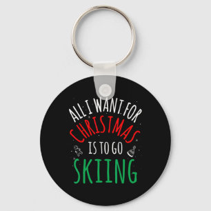 Skiing Ski - Group Matching Family Christmas Funny Key Ring