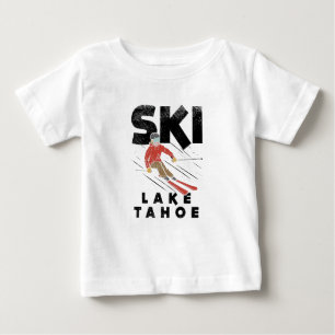 Skiing - Ski Lake Tahoe Baby T-Shirt