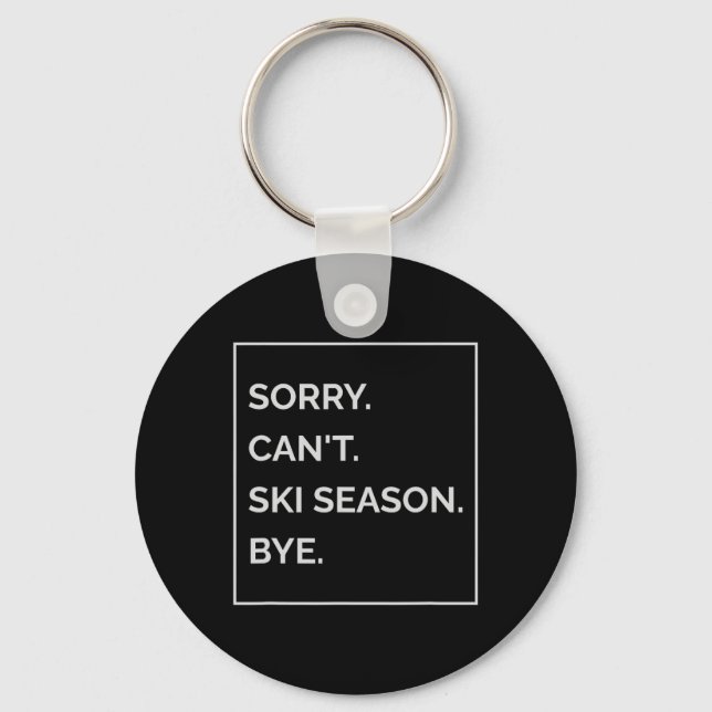 Skiing Ski Lover 1  Key Ring (Front)