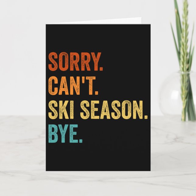 Skiing Ski Lover 2  Card (Front)