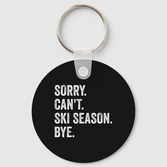 Skiing Ski Lover 3  Key Ring (Front)