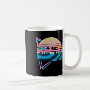Skiing Ski Retro What's Your Sign  Coffee Mug