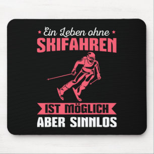 Skiing Ski Skier Biathlon Snow Winter Sports Lover Mouse Pad