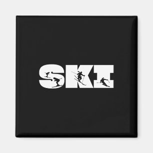 Skiing Ski Snow Skiing For Enthusiast Skiers Magnet