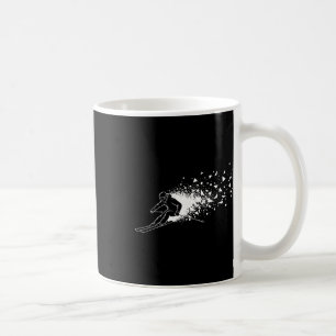 Skiing Skier Freestyle Powder Burst Mountain Snow  Coffee Mug