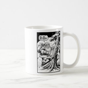 Skiing Skier Santa Hitting Tree Funny Christmas Sk Coffee Mug