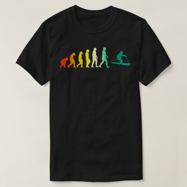 Skiing Skier Ski  28  T-Shirt (Design Front)