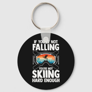 Skiing Skier Ski Key Ring