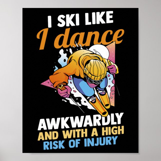 Skiing Skier Ski  Poster (Front)