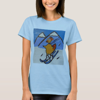 Skiing Snow Chicken Women's T-shirt