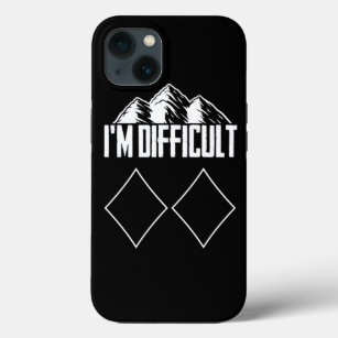Skiing Snowboard IM Difficult Skier Winter Sports  iPhone 13 Case