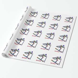 SKIING SPORTS Competition Wrapping Paper