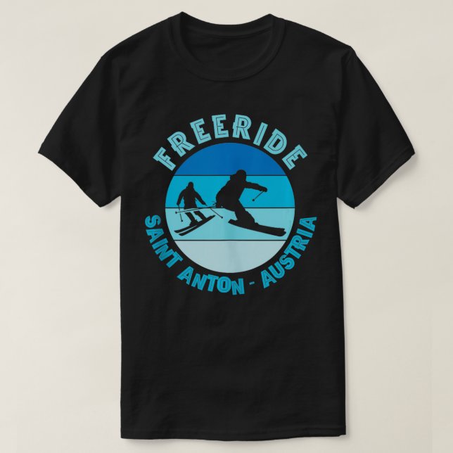 Skiing St Anton Austria Freeride Tank Top (Design Front)