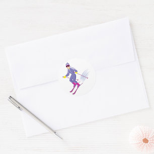 Skiing Stickers