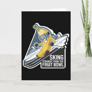 Skiing Straight As The Fruit Bowl Nana Après-ski Card