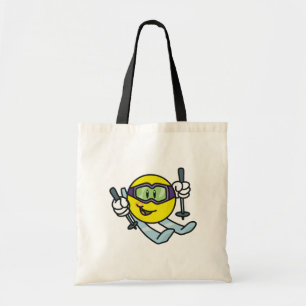 Skiing Tote Bag