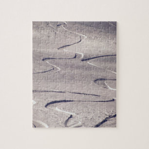 Skiing Tracks Jigsaw Puzzle