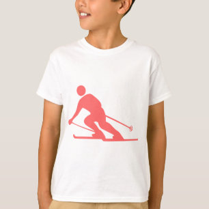 Skiing - Tropical Pink T-Shirt