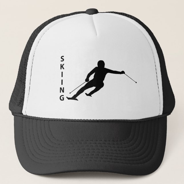 Skiing Trucker Hat (Front)