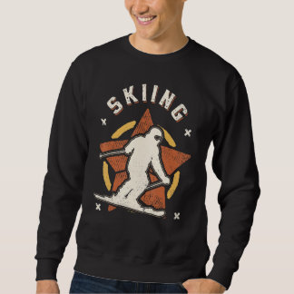 Skiing Vintage Retro Classic Sport Sweatshirt