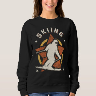 Skiing Vintage Retro Classic Sport Sweatshirt