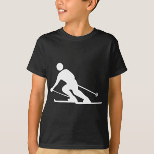 Skiing - White T-Shirt