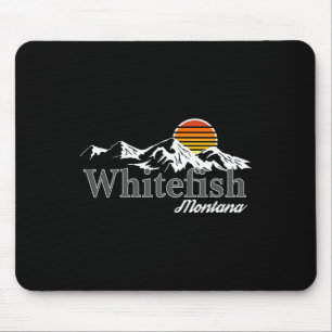 Skiing Whitefish Montana Mountain Lover Mouse Pad