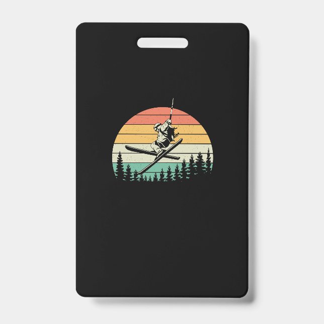 skiing-winter-design (1) ID badge (Front)