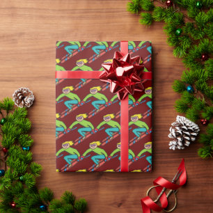 Skiing Wrapping Paper
