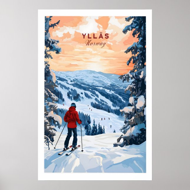 Skiing Ylläs Norway Poster 1 (Front)