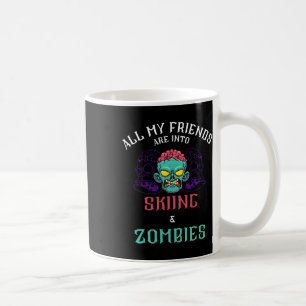 Skiing Zombie Friends Snow Mountain Slope Adventur Coffee Mug