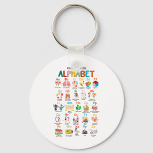 Skills Abc Alphabet Mental Health Awareness Counse Key Ring