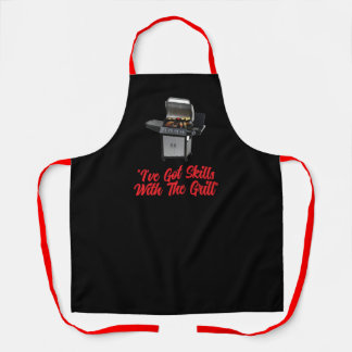"Skills" All-Over Print Apron, Medium Apron