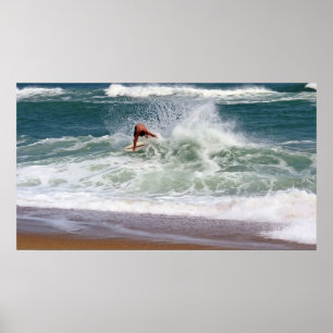Skimboarding by Shirley Taylor Poster