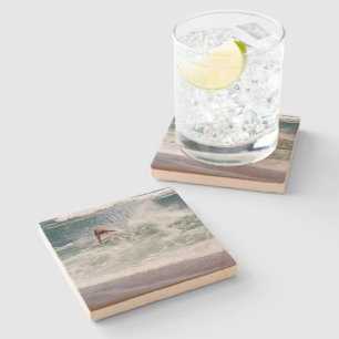Skimboarding by Shirley Taylor Stone Coaster