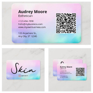 Skin Aesthetician Modern Design Salon Spa Business Card