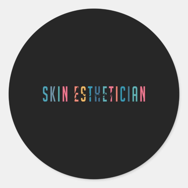 Skin Aesthetician Skin Aesthetician Classic Round Sticker (Front)