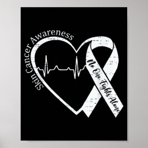 Skin Cancer Awareness Heart May Melanoma Awareness Poster