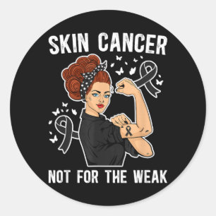 Skin Cancer Awareness Month Melanoma Cancer Classic Round Sticker