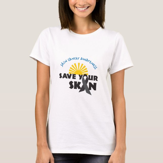 Skin Cancer Awareness T-Shirt (Front)