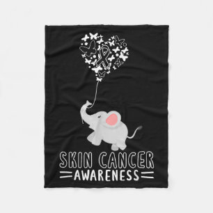 Skin Cancer Skin Cancer Awareness Melanoma Fleece Blanket