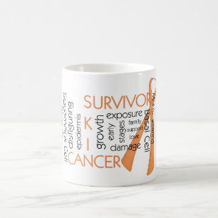 Skin Cancer Survivor D4 :: Puzzle Words Coffee Mug