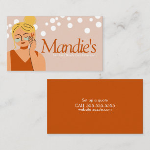 Skin Care Aesthetician Business Salon Card